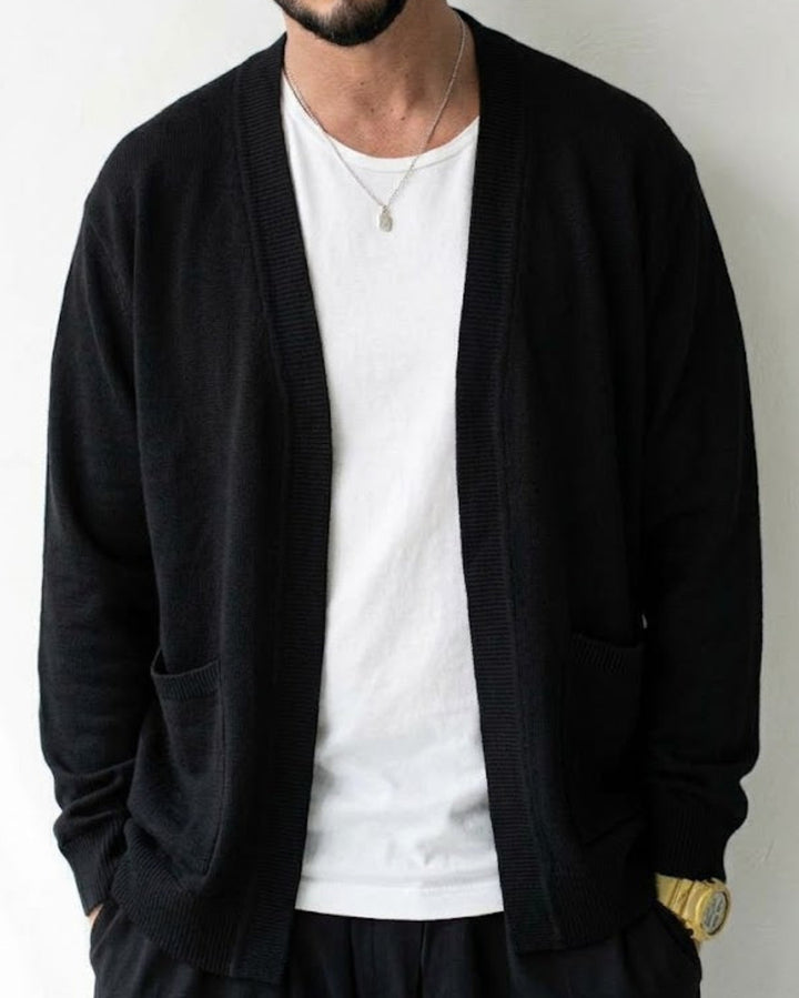 Shawl Collar Wool Blend Knit Cardigan｜BM-T-188