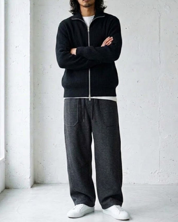 Unwind Wide Leg Twill Pants｜BM-B-159