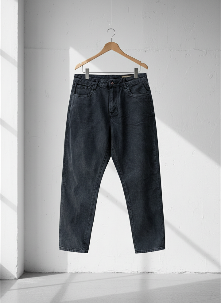 Straight Cut Black Denim｜BM-B-118