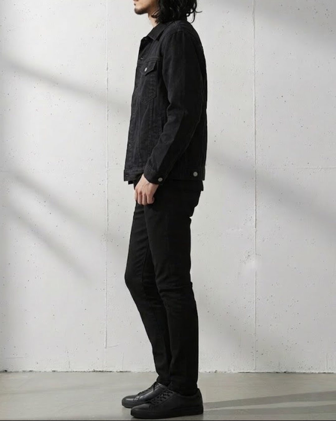 Slim Fit Cotton Denim Trucker Jacket｜BM-O-153