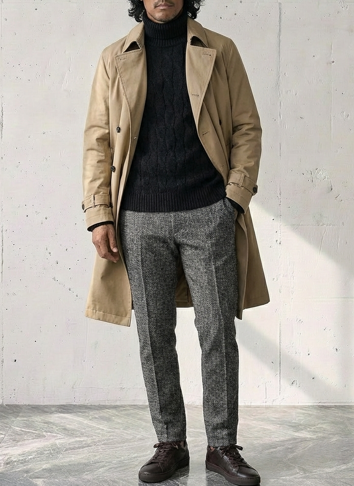 Thick Fleece Turtleneck Sweater｜BM-T-131