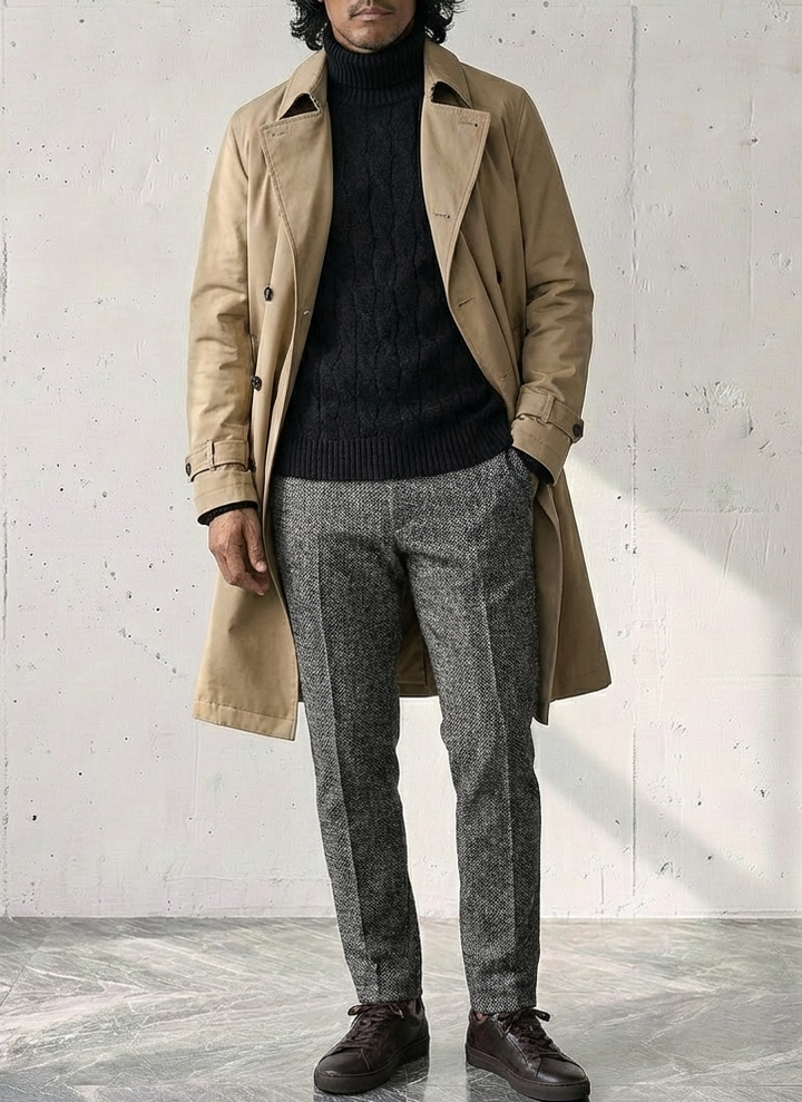 Thick Fleece Turtleneck Sweater｜BM-T-131