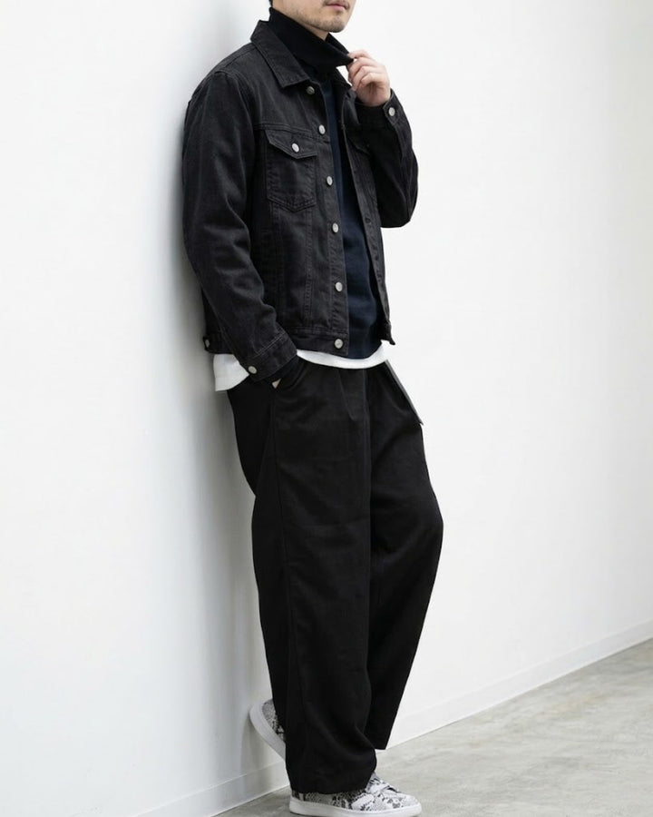 Slim Fit Cotton Denim Trucker Jacket｜BM-O-153