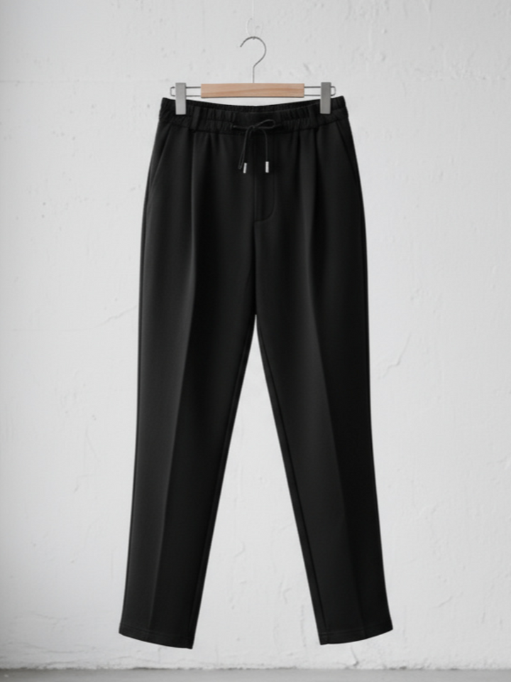 Elastic Waist Tapered Pants Cropped Design｜BM-B-107