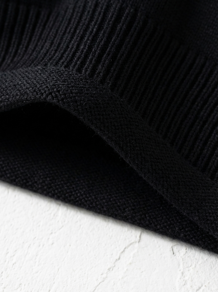 Warm Solid Texture Round Neck Sweater｜BM-T-132