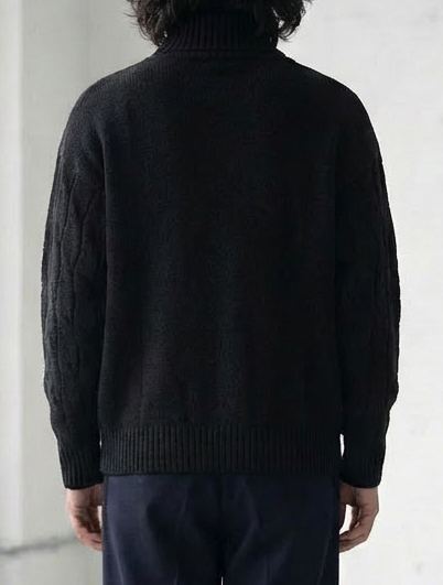 Thick Fleece Turtleneck Sweater｜BM-T-131