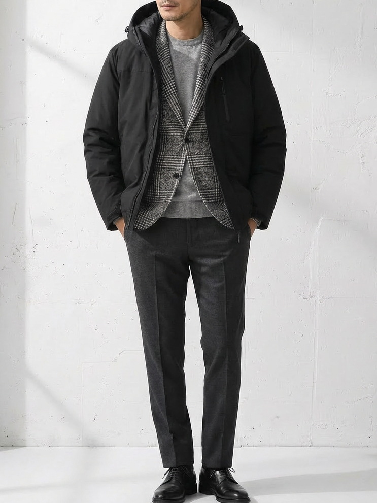 Silver Ion Thermal Reflect Hooded Jacket｜BM-O-134