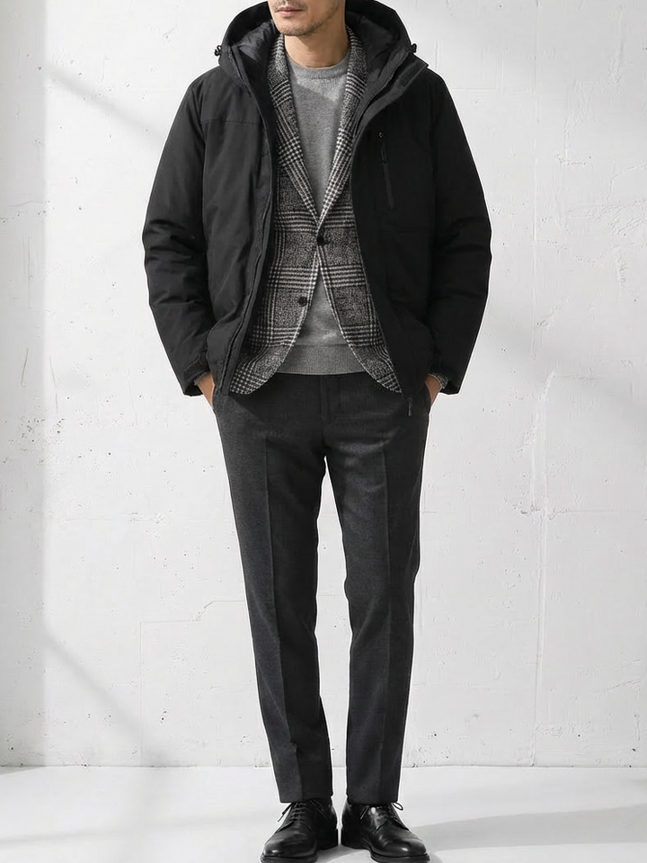 Silver Ion Thermal Reflect Hooded Jacket｜BM-O-134