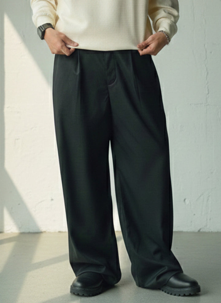 Urban Scimitar-Fit Breathable Pleated Pants｜BM-B-135