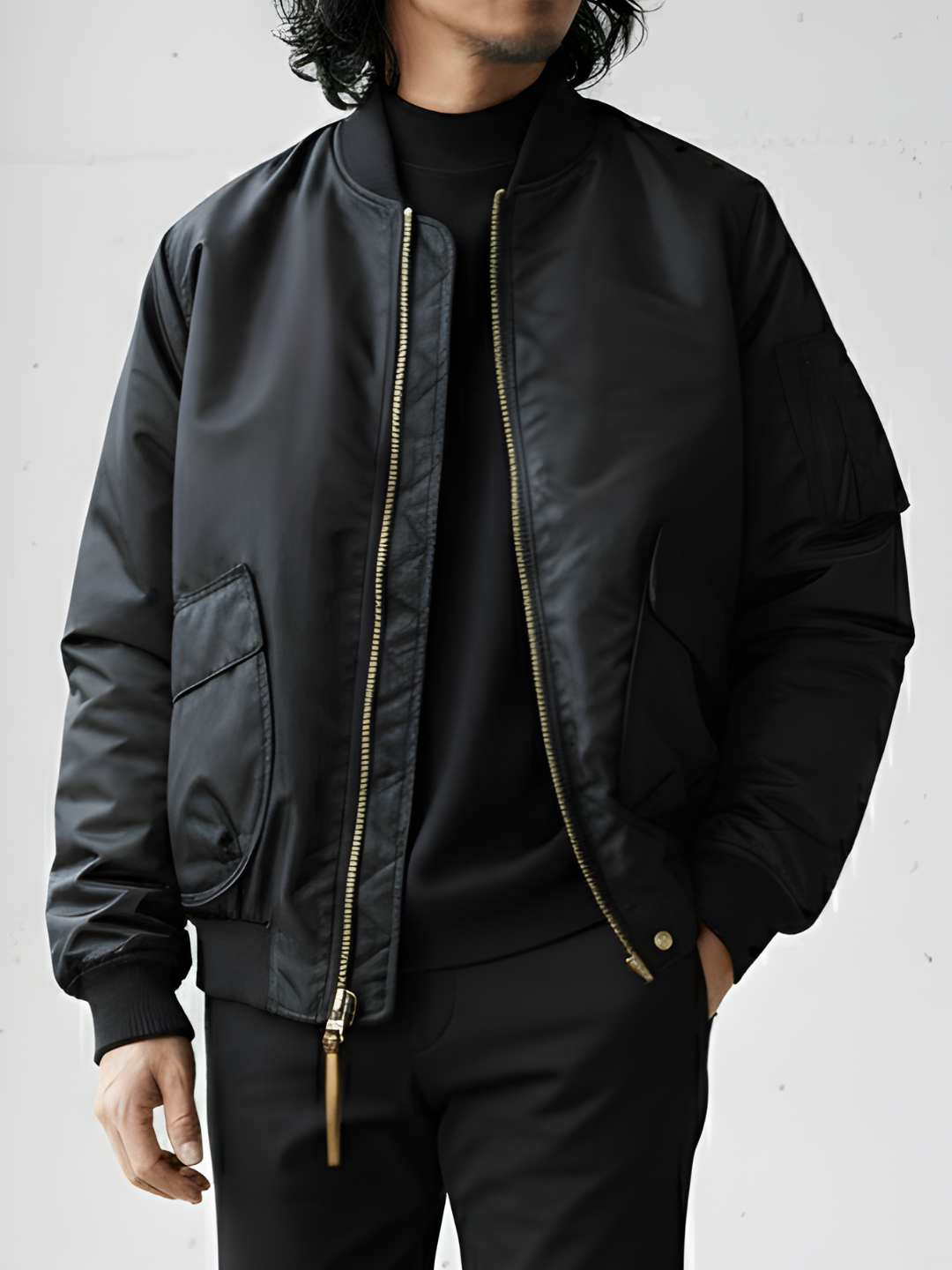 90% White Duck Down Bomber Jacket｜BM-O-124