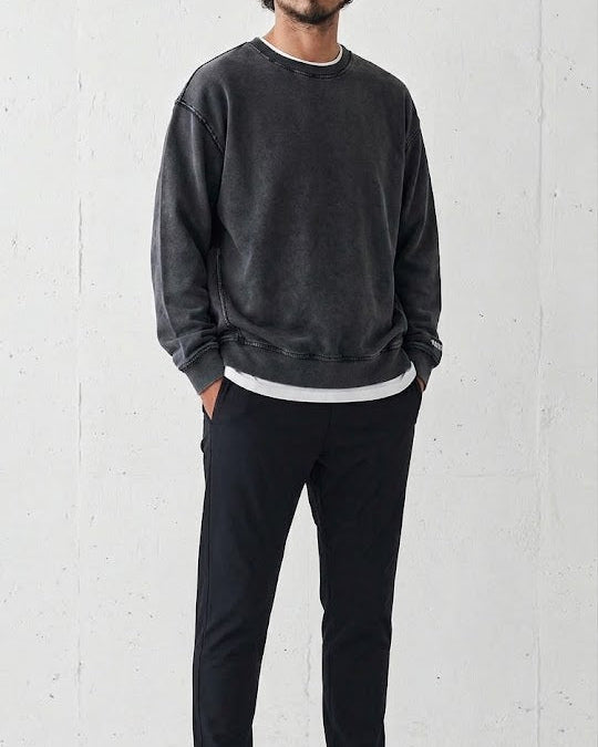 Heavyweight Vintage Wash Crewneck｜BM-T-173