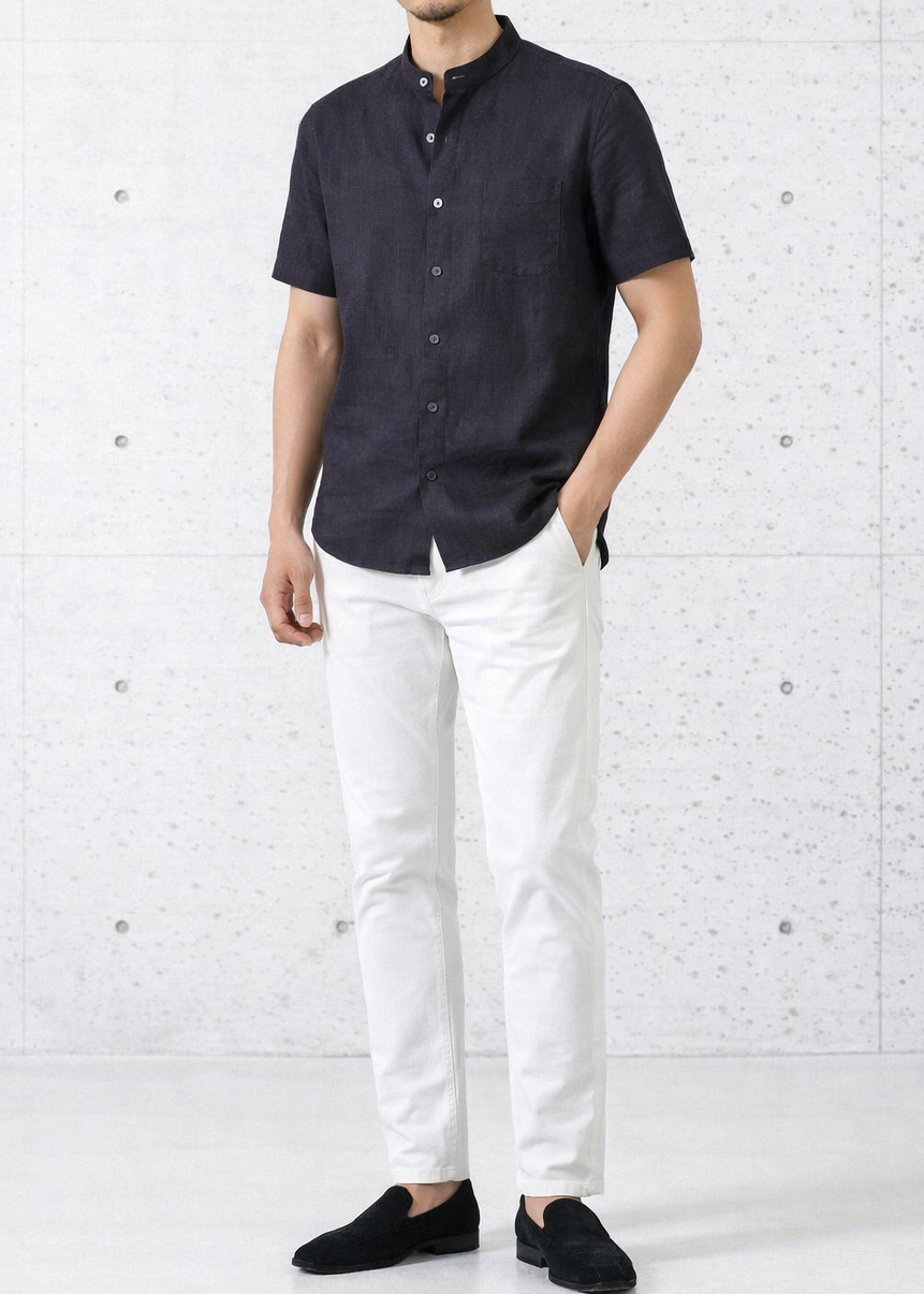 Dignified Square Collar Casual Noir｜BM-T-162