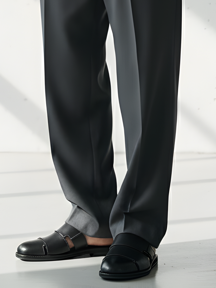 Leather Mules Cowhide Soft Sole Slippers｜BM-SH-20