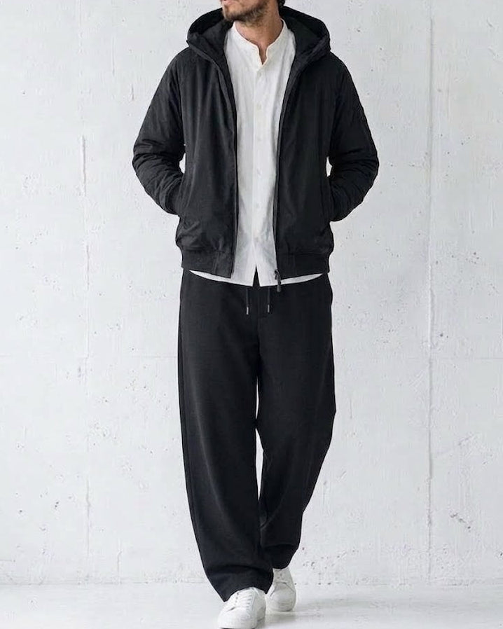 Structured Wide Straight Sweatpants｜BM-B-154