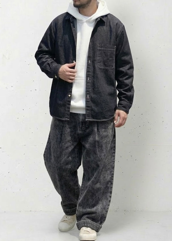 Fade-Resistant Lyocell Denim Shirt｜BM-T-159