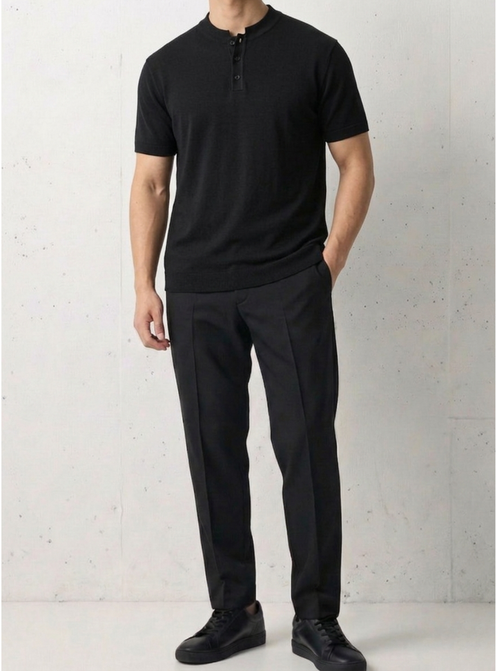 Heritage Henley Cool-Touch Knit｜BM-T-161