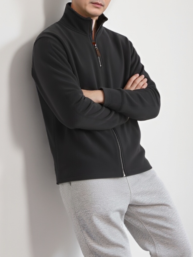 Stand Collar Half-Zip Sweatshirt｜BM-T-156