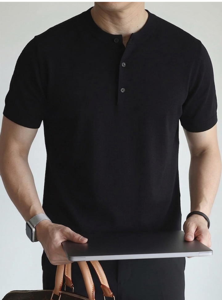 Heritage Henley Cool-Touch Knit｜BM-T-161
