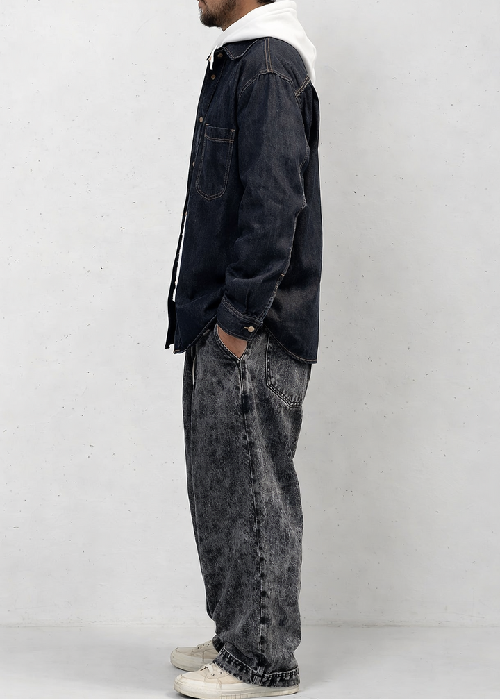 Fade-Resistant Lyocell Denim Shirt｜BM-T-159