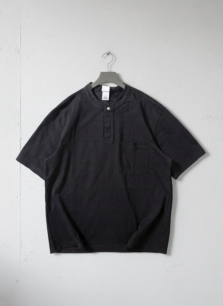 Soft Breathable Relaxed Henley Tee｜BM-T124