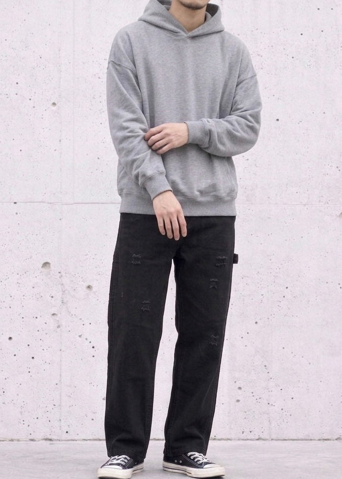 Vintage-Washed Pearl Canvas Work Pants｜BM-B-137