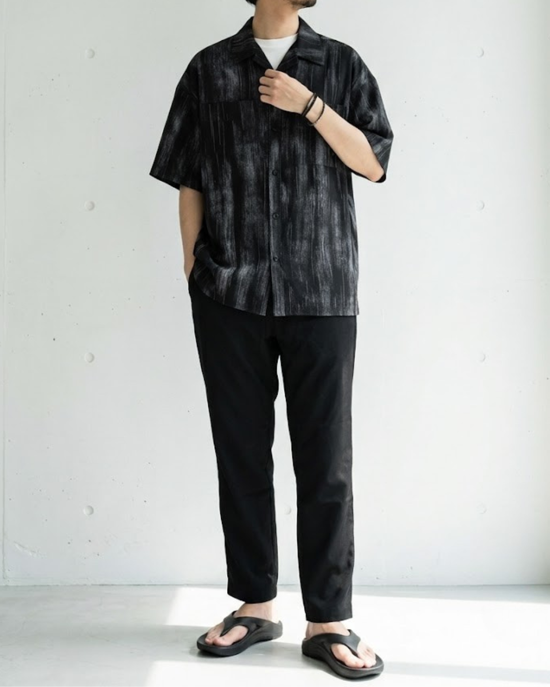 Effortless Acid-Wash Dye Summer Shirt｜BM-T-168