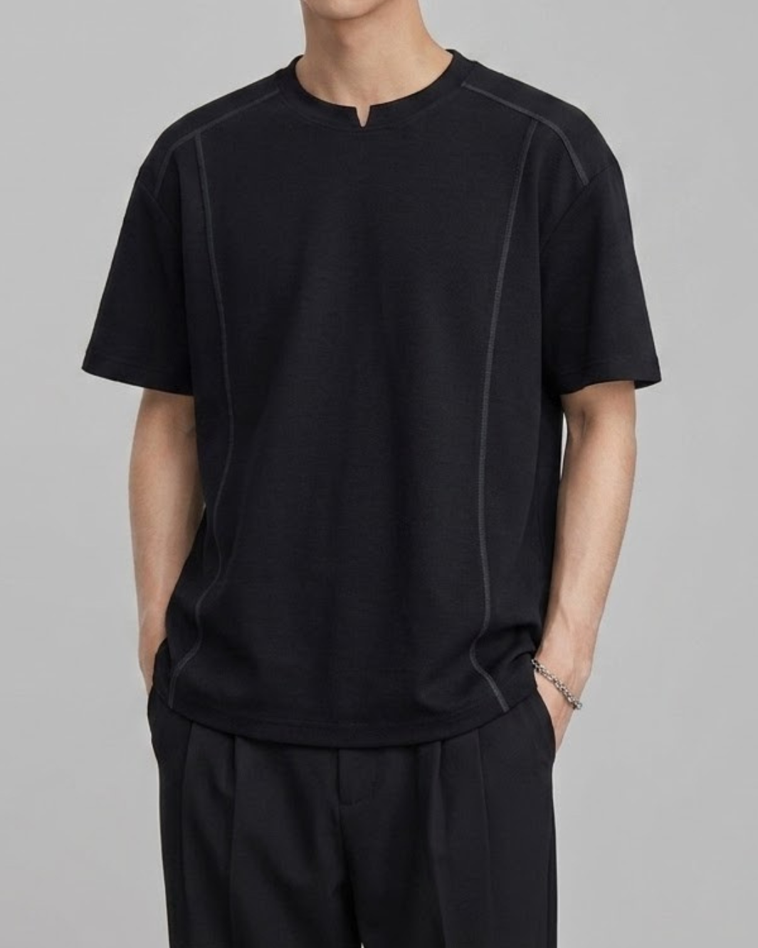 Urban Relaxed Silhouette Crew Neck Shirt｜BM-T-169