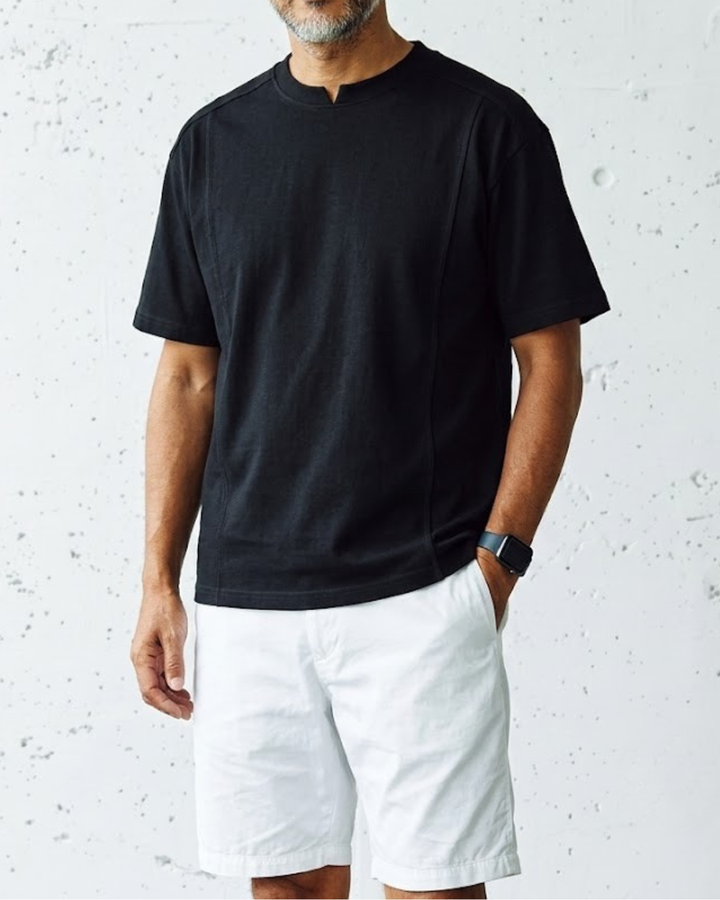 Urban Relaxed Silhouette Crew Neck Shirt｜BM-T-169
