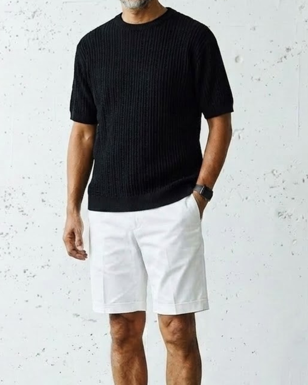 Open-Work Summer Mesh Knit Tee｜BM-T-171