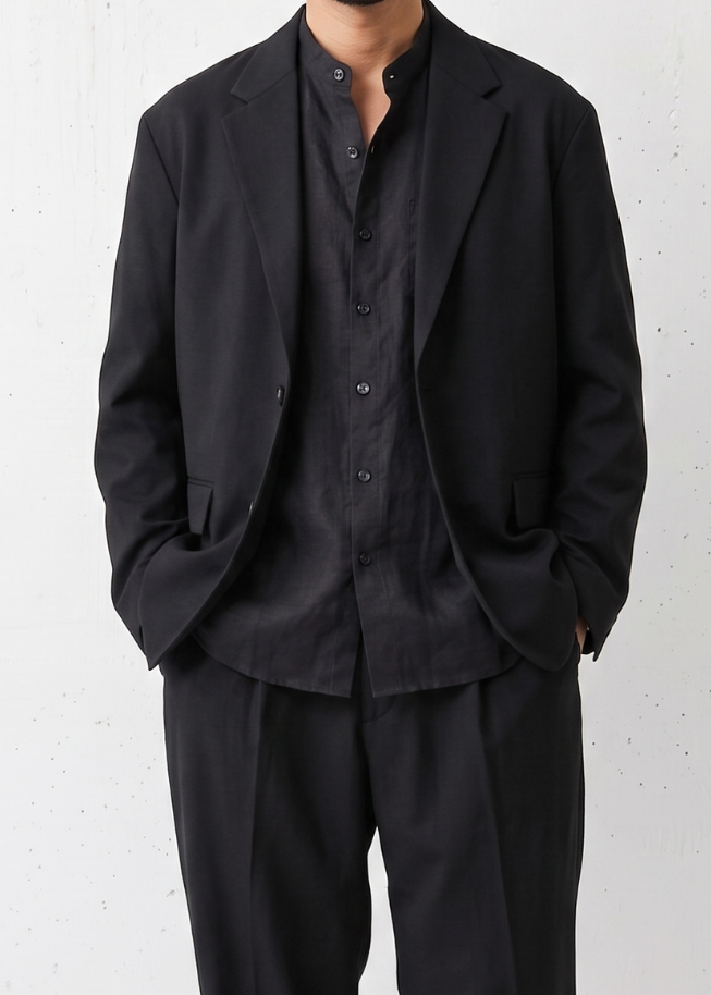 Dignified Square Collar Casual Noir｜BM-T-162