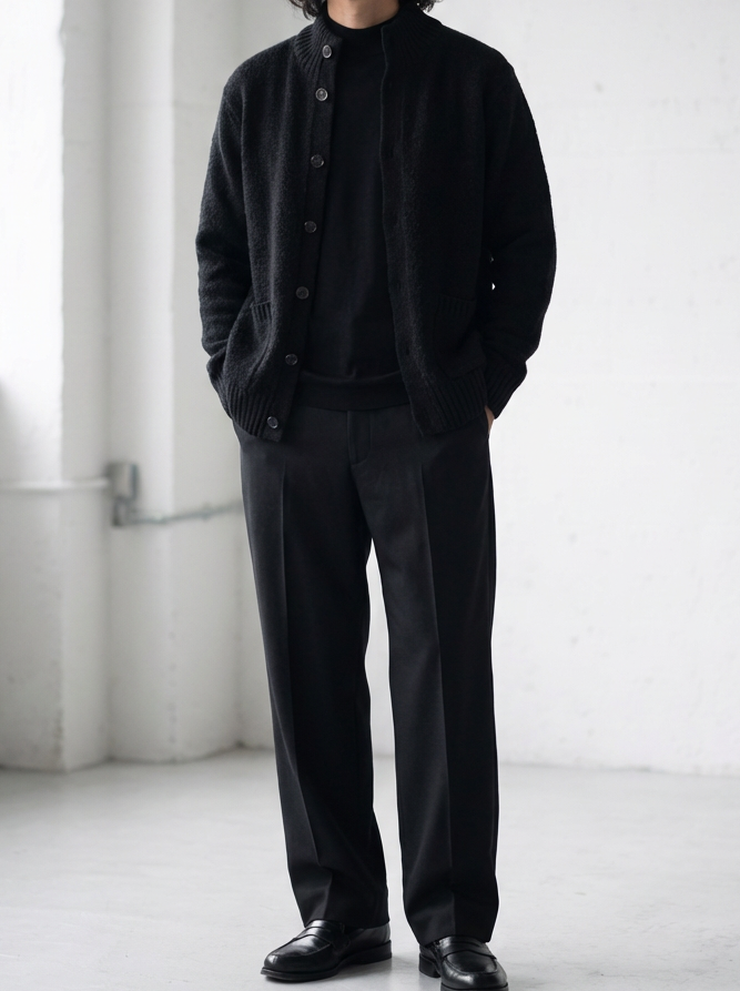 Soft Textured Knit Cardigan ｜BM-T-130