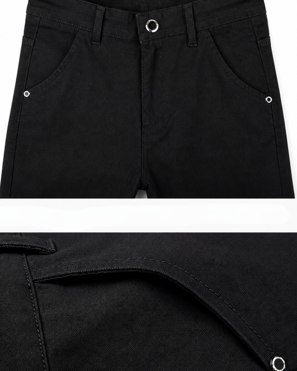 Slim Tapered Chino Black Pants｜BM-B-142
