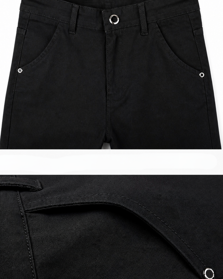 Slim Tapered Chino Black Pants｜BM-B-142