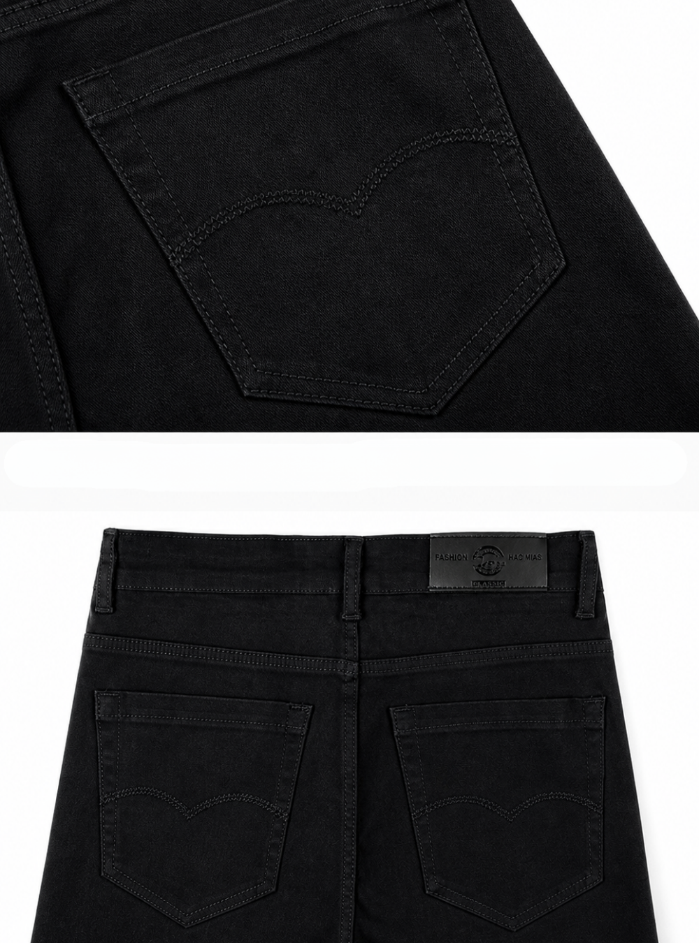 Slim Tapered Chino Black Pants｜BM-B-142