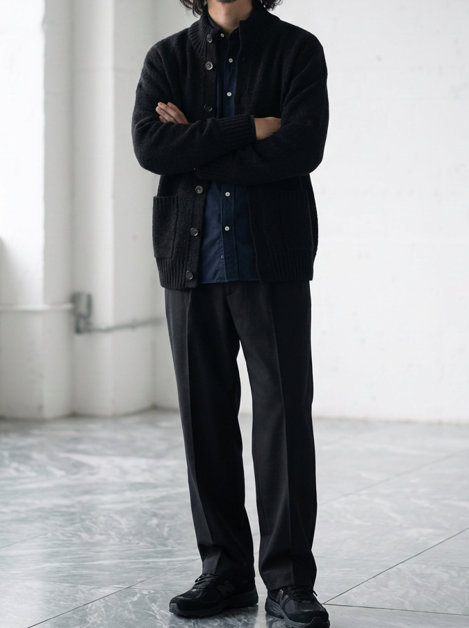 Soft Textured Knit Cardigan ｜BM-T-130