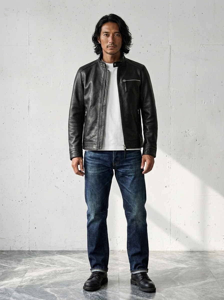 Top Grain Luxury Slim Leather Jacket｜BM-O-126