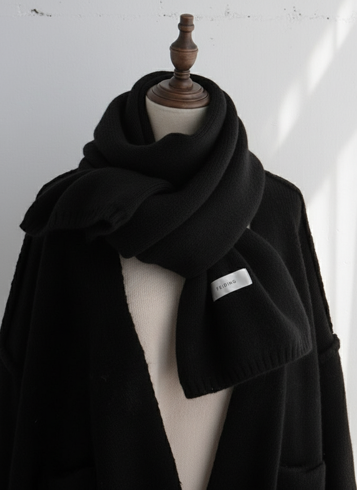 Solid Knit Blend Wool Scarf｜BM-OT-13