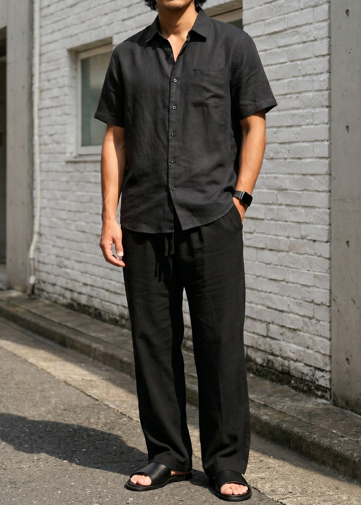 Sophisticated Minimalist Urban Texture Shirt｜BM-T-163