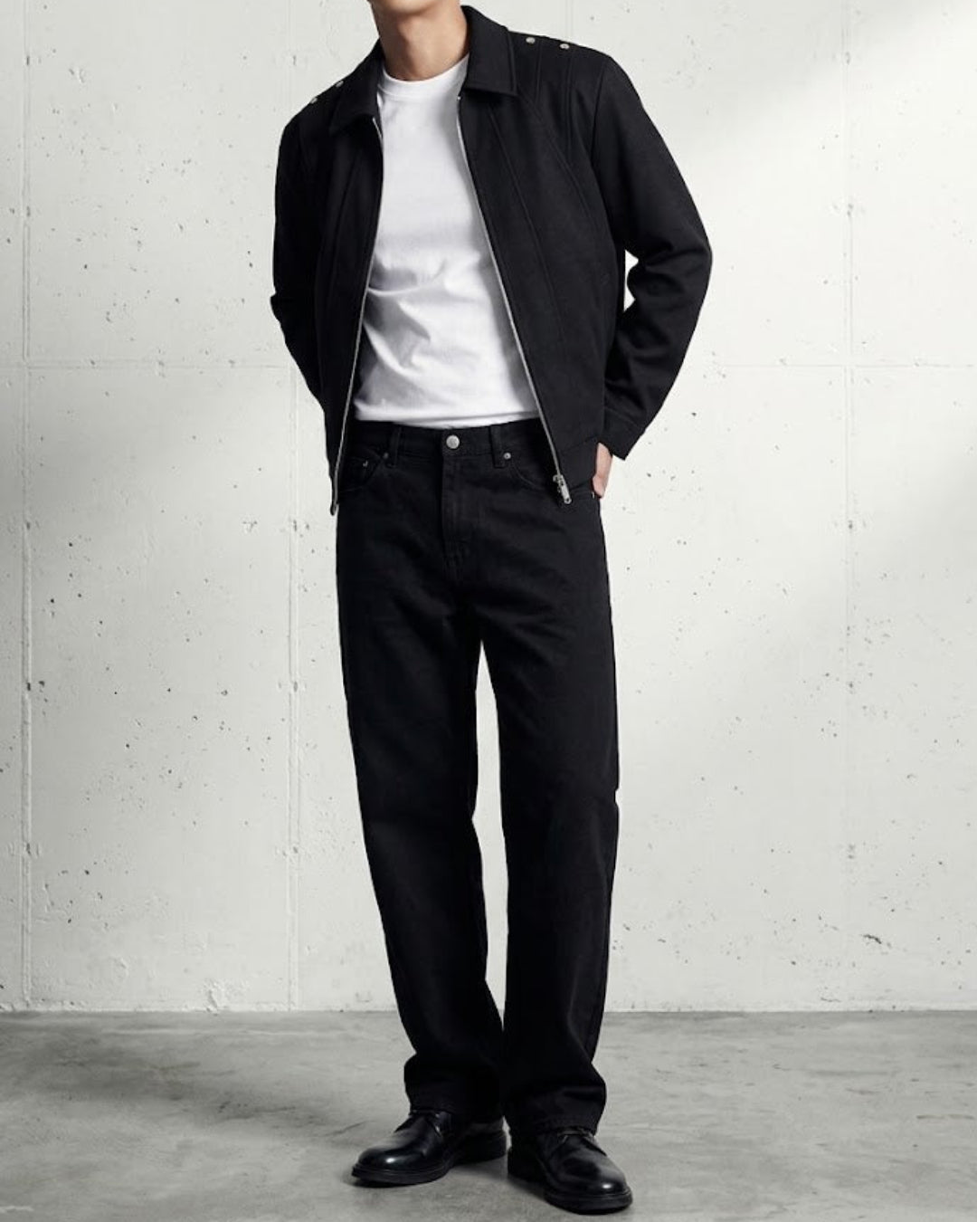 Deconstructed Panel Collared Zip Jacket｜BM-O-154