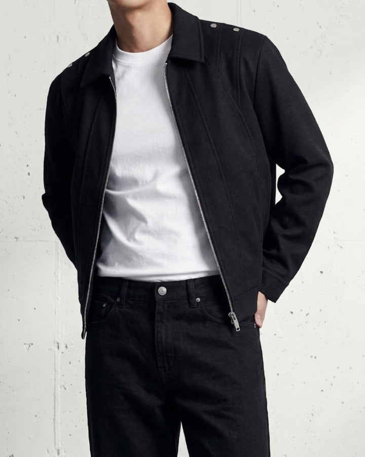 Deconstructed Panel Collared Zip Jacket｜BM-O-154
