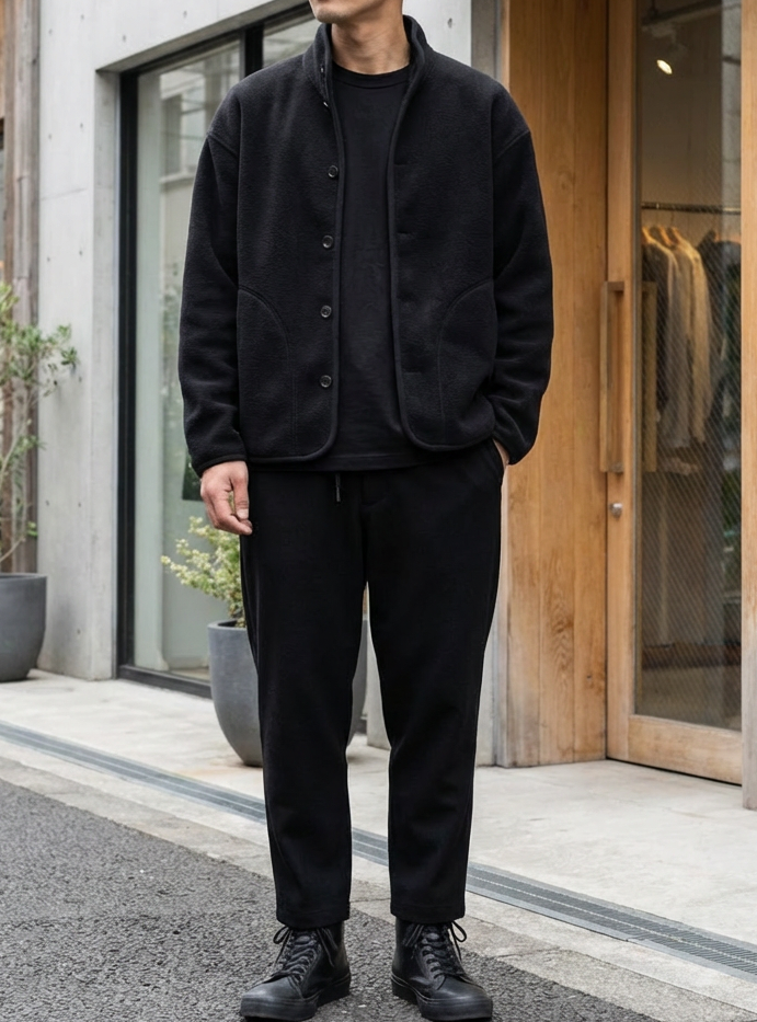 Half High Neck Fleece Jacket｜BM-T-107