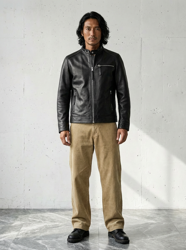 Top Grain Luxury Slim Leather Jacket｜BM-O-126