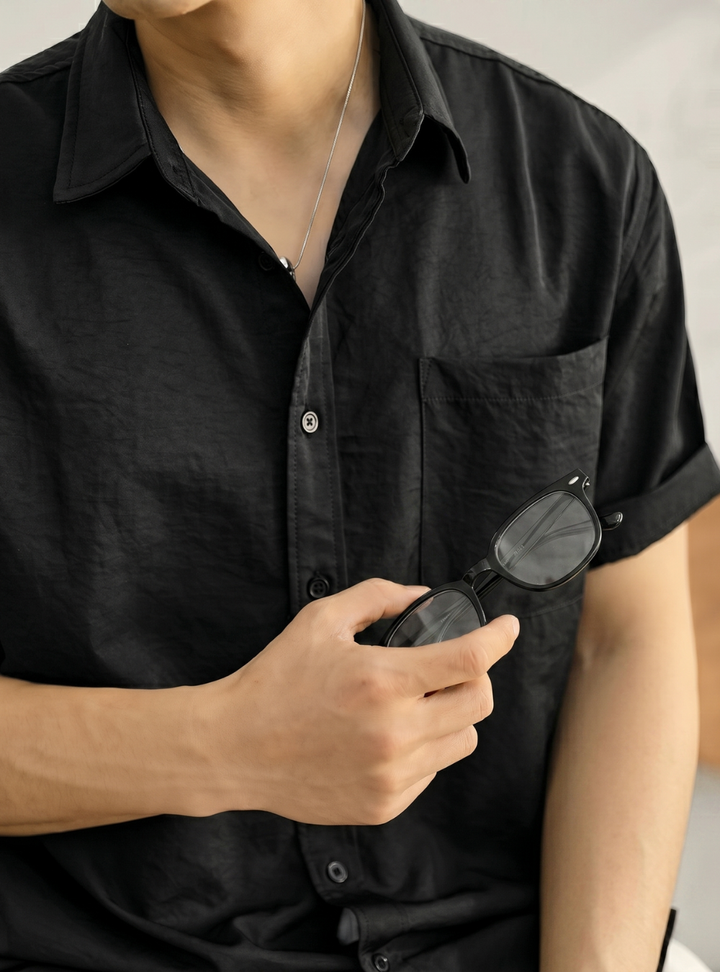 Sophisticated Minimalist Urban Texture Shirt｜BM-T-163