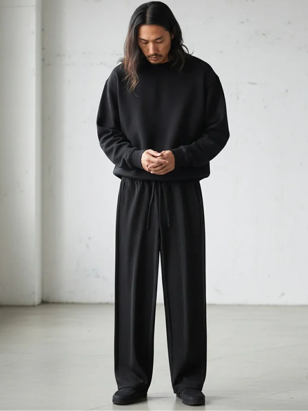 Relaxed Fit Draped Sweatpants｜BM-B-112