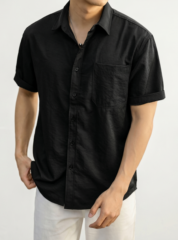 Sophisticated Minimalist Urban Texture Shirt｜BM-T-163