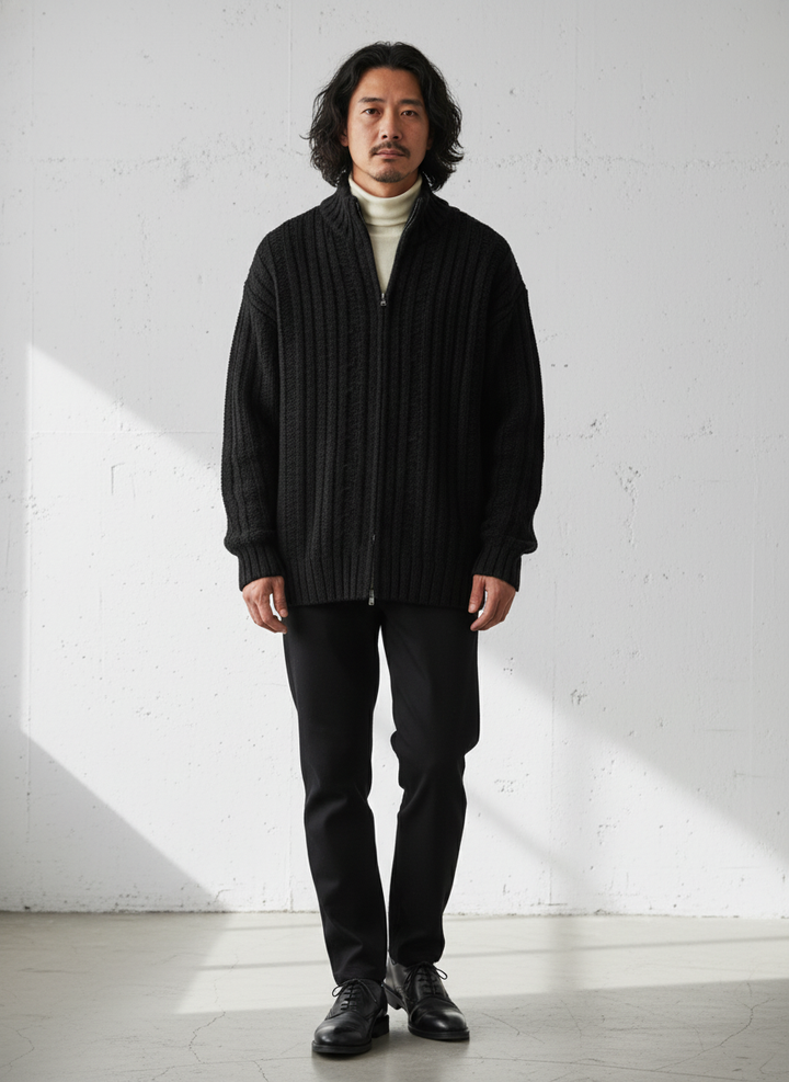 Loose Silhouette Knit Cardigan Jacket｜BM-T-118