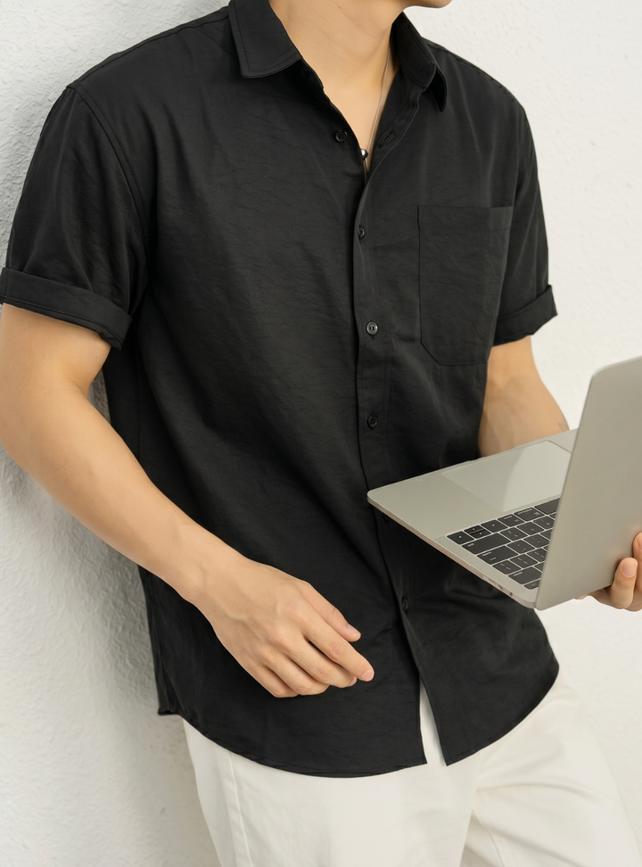 Sophisticated Minimalist Urban Texture Shirt｜BM-T-163