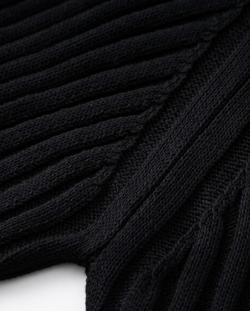 Dye Ribbed Mock Neck Knit Sweater｜BM-T-189
