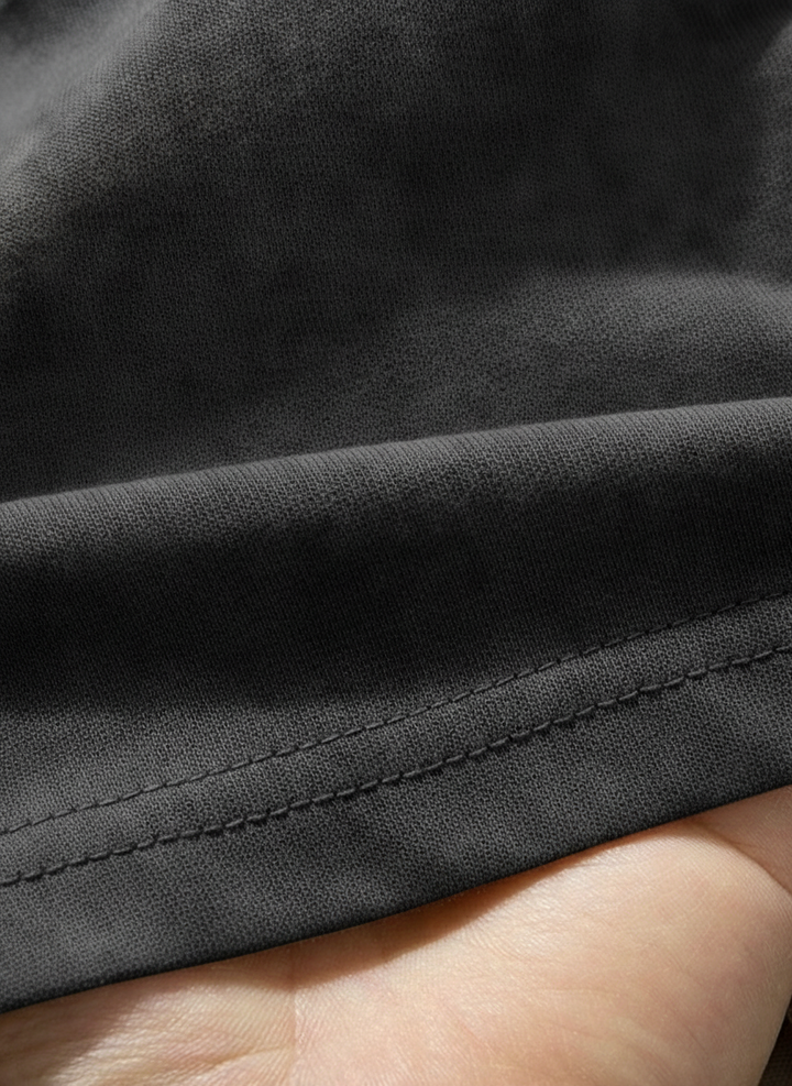 Vintage Texture Washed Half Sleeve Tee｜BM-T123