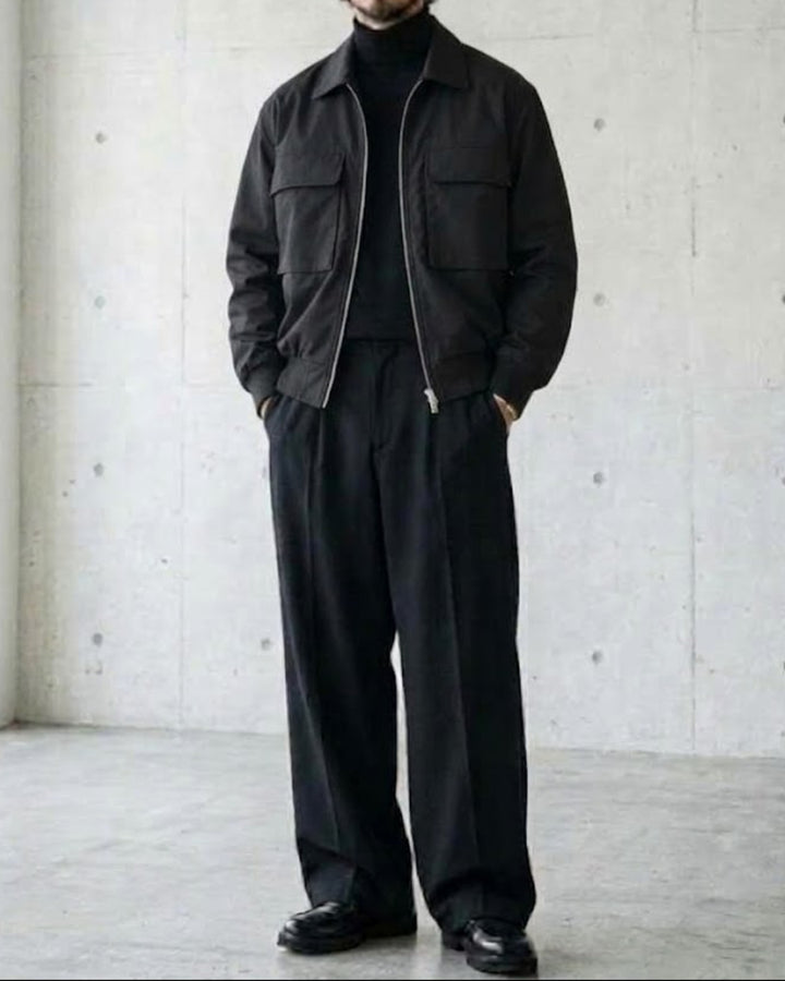 Lapel Flap Pocket Work Zip Jacket｜BM-O-149